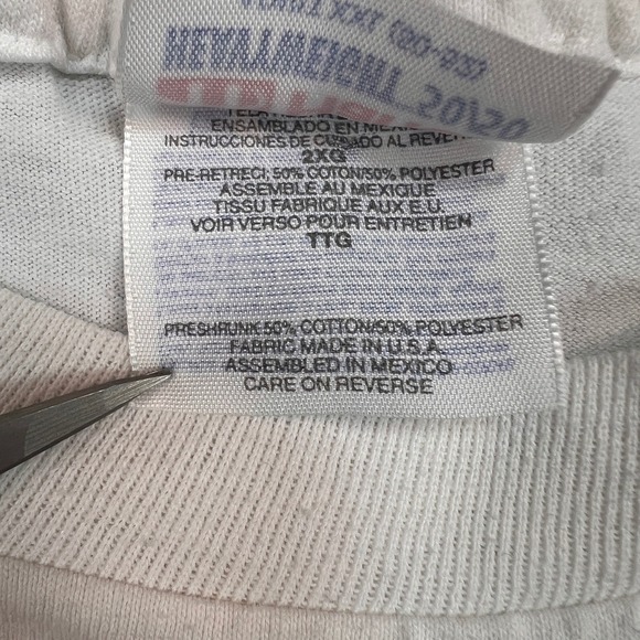 VTG 90s Hanes 50/50 Walking Cats Graphic Single Stitch T Shirt Unisex XXL White - Picture 6 of 8